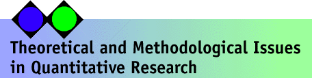 Theoretical and Methodological Issues in Quantitative Research